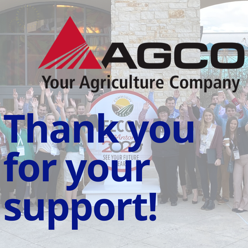 AgFutureAmerica's tweet photo. Earlier this week 50+ AFA students attended the #Classic20 and had a chance to learn about the industry, build upon their leader development skills and grow relationships with peers and industry professionals. Thank you @AGCOcorp for making the #AFATechnology Institute possible! https://t.co/k02VWqqSQ0