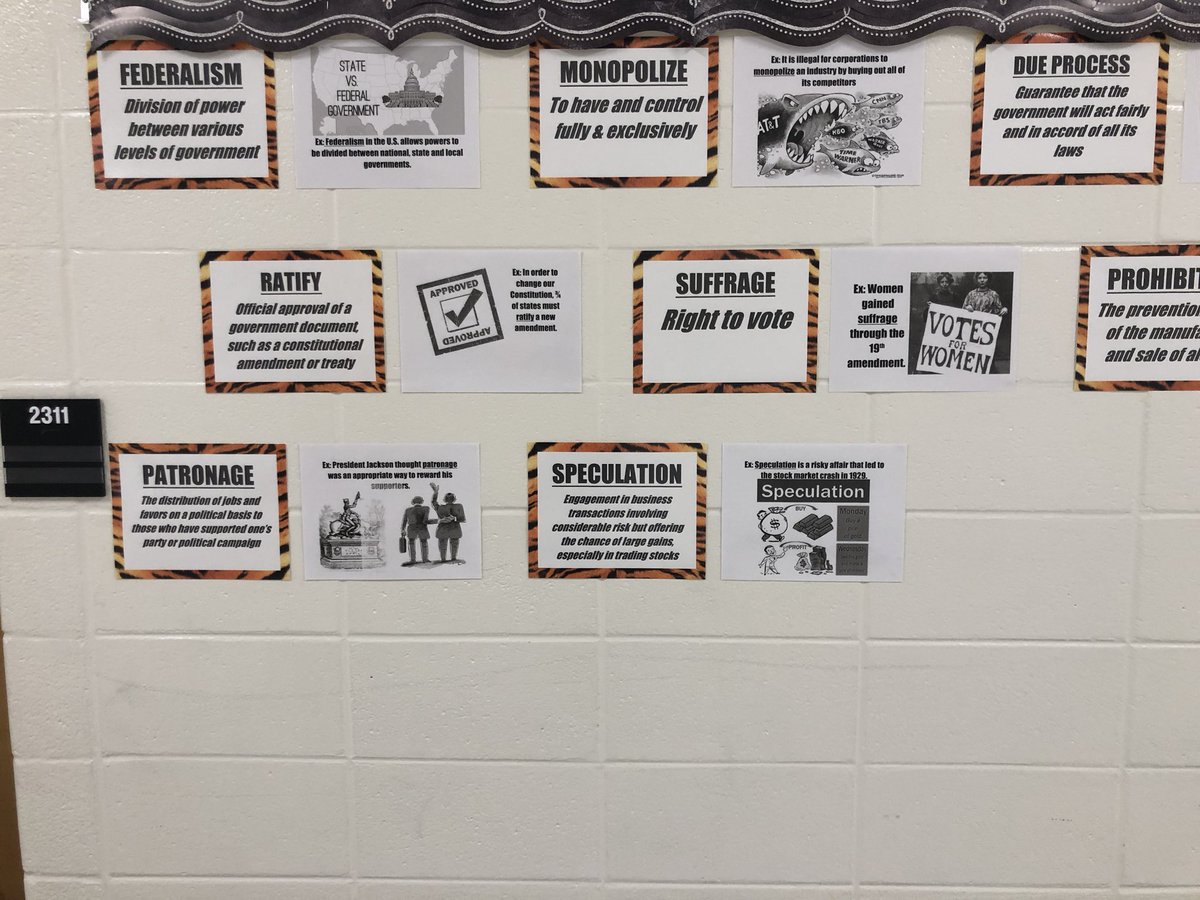 FCHSTigers's tweet photo. Our @fchstigers Vocab Hall Walls continue on the Social Studies hallway w/ a twist.. #FunkoPops of our fantastic Social Studies teachers!!!! Thanks to #MrWhitaker #ExcellenceInCreativity #WeAreFayette #TeacherFun @fcboe @mfoley32 @CalFoleyFCHS @FCHSWorldRocks @fayette_ss @fcboe https://t.co/XBy3OO7oLu