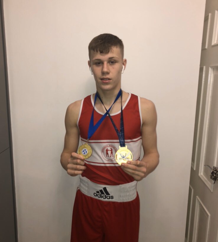 vicmurray1977's tweet photo. Good start to the boxing season for Brandon, Western District champ 57kg then 2 weeks later Junior Scottish Champion 🥇🥇@ChristinaSNP, @FitnessDayUK , @_ukactive , @PhilBrown4x400 https://t.co/EkyxNCVh46