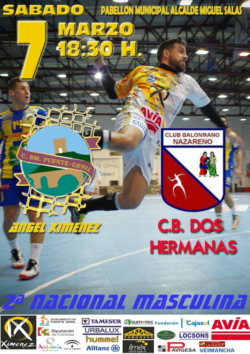 BmXimenez's tweet photo. 📢Último partido de Liga en Casa 
Os esperamos este sábado en el Miguel Salas !!
Terminemos con Victoria !
#elfuelle #nobajalosbrazos https://t.co/tYb9UX7LH4
