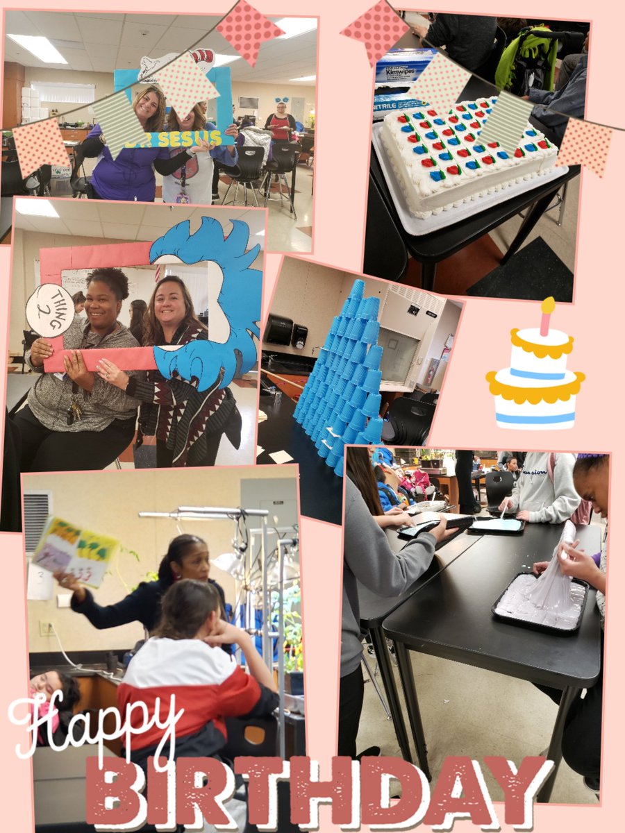 Happy Birthday Dr. Seuss! Thank you Melva for joining us to celebrate.@DrAmy_AESD_Supt @AESD_ChiefHR @AESDmohindra #AESD #MDAE