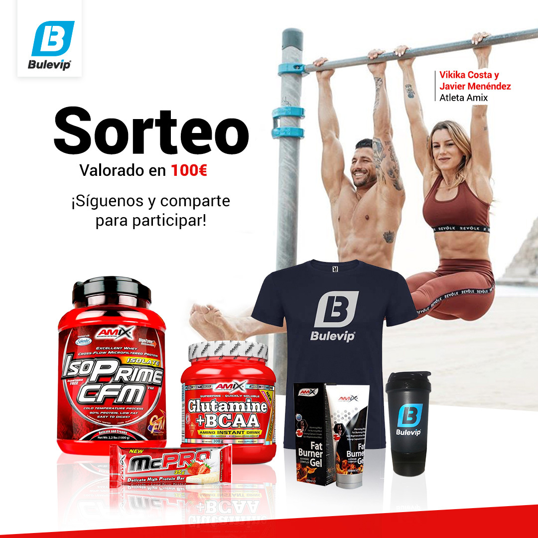 BuleVip's tweet photo. Síguenos y RT para entrar en el sorteo del pack @AmixESP valorado en 𝟏𝟎𝟎€ https://t.co/1rDZWhHEsu

🤞🏼 Anunciamos al ganador el lunes que viene, suerte!

#bulevip #sorteo #amix #fitness @vikikacosta @Javiermenendeza *𝘝á𝘭𝘪𝘥𝘰 𝘱𝘢𝘳𝘢 𝘗𝘦𝘯í𝘯𝘴𝘶𝘭𝘢 𝘺 𝘉𝘢𝘭𝘦𝘢𝘳𝘦𝘴 https://t.co/6n5oqnS12h