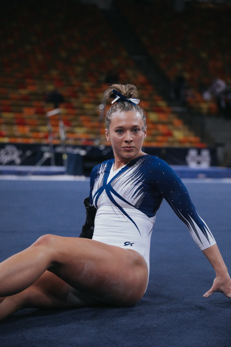 USUGymnastics's tweet photo. Eye contact is key! 

👀 @mikaymeyer 

#AggiesAllTheWay https://t.co/1RLP3UqWZO