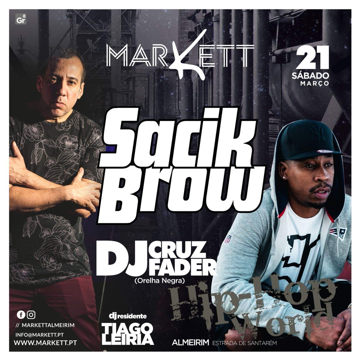 Família, dia 21/3 estamos no Markett, em Almeirim. Marquem presença! 

Se também nos queres ver na tua cidade, comunica aos promotores locais ou á AE da tua escola e fazemos acontecer. 

Booking 👇👇👇👇
sacik_management@hotmail.com