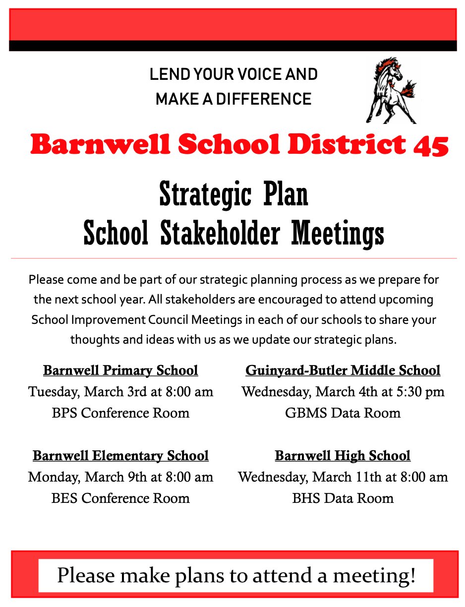 Barnwell School Dates Clipart