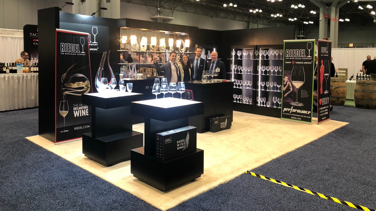 Stop by the Riedel booth (#743) at @VINEXPO NYC!  Our Riedel team is ready for business!