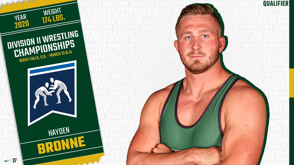 gotiffindragons's tweet photo. MWR: Hayden Bronne is officially an NCAA qualifier!! With a 25-6 record and 3rd-place finish at regionals, Bronne is heading to the 2020 NCAA DII Wrestling Championships in the 174 weight class.

Official Qualifying List: https://t.co/EyhB02BrVv

#TUDragons | @TiffinWrestling https://t.co/TKk1u4NPIX