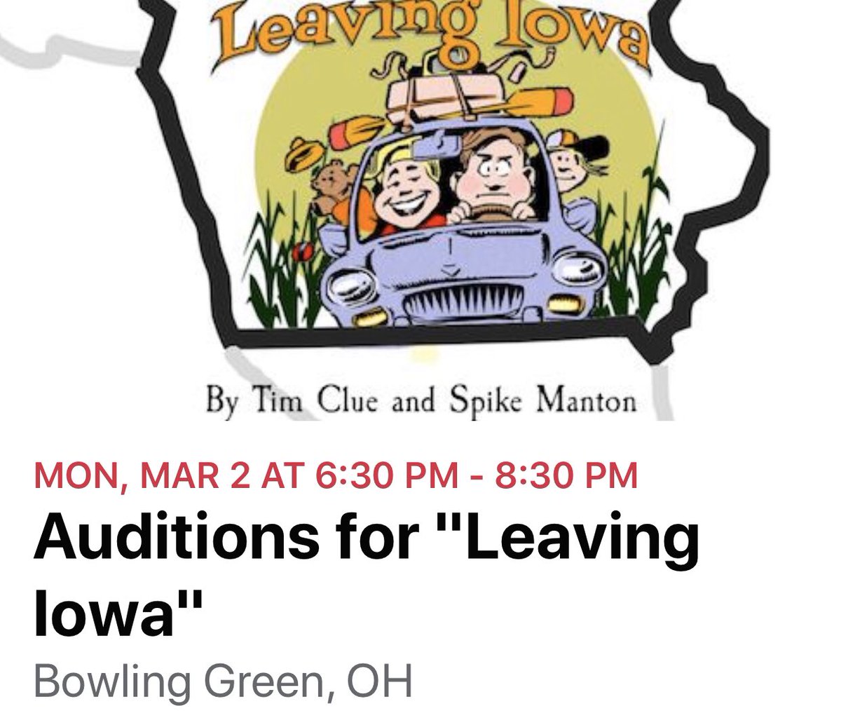 BlackSwampPlay's tweet photo. Auditions tonight! 115 E. Oak St. https://t.co/tb23PrrJBW