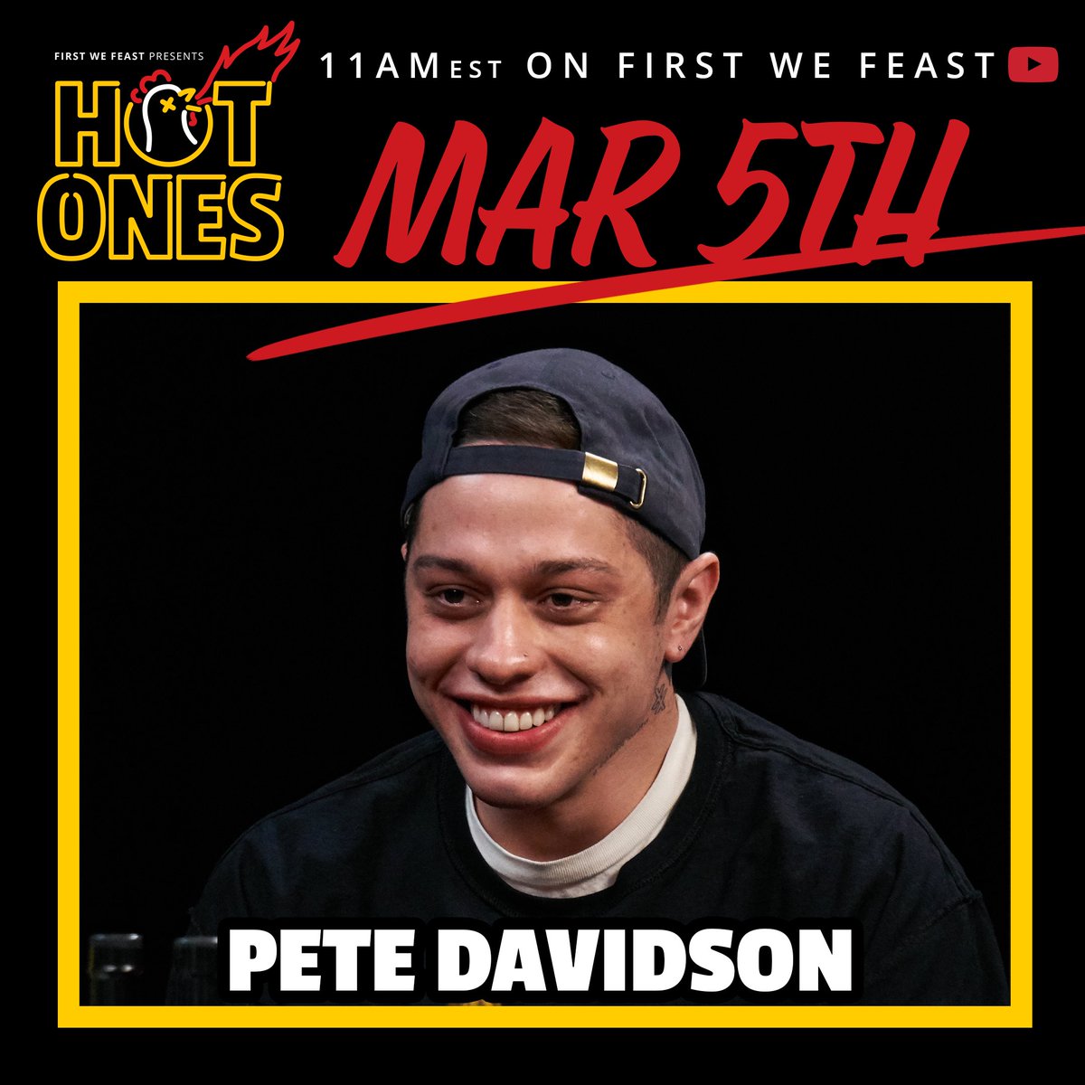 This week on #HotOnes we got #PeteDavidson vs. the wings of death 🔥