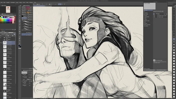 UPDATE: Scott and I have a thing for redheads
#MARVEL #marvelcomics #fanart #ClipStudioPaint 