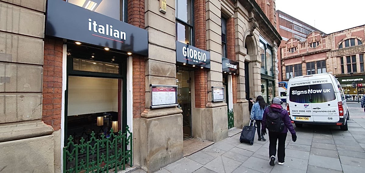 SignsNowUK's tweet photo. Giorgio’s in Manchester have been established since 1978. We are very proud to be part of their story.
#restaurantsigns #giorgiosmanchester #italianrestaurant #manchester #manchestercitycentre #signsnow https://t.co/CWW647rIR4
