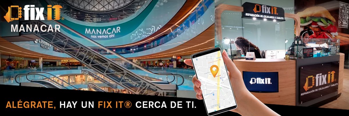 OficialFixit's tweet photo. ¿Tu #dispositivo tiene un problema? ¡Nosotros la solución!
#FIXIT, ahora en #Manacar.
#FIXITcercaDeTi #TécnicosCertificados
#nosvemosahi #reparaciondecelulares #cdmx #torremanacar #tablets #smartphone #iphonerd #androidnews https://t.co/u6W1yvKwHo