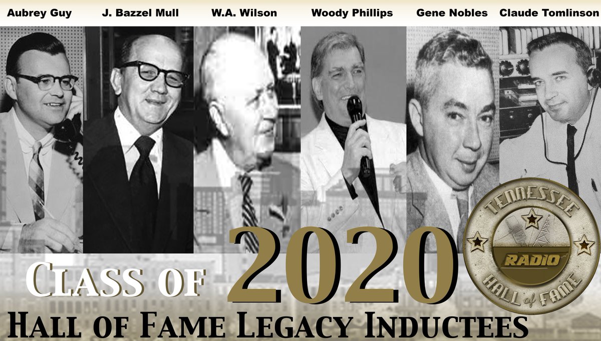 tennrhof's tweet photo. Congratulations to the Legacy Class of 2020.  Join us August 15th in Murfreesboro for the ceremony!  Details coming soon!  #tnrhof #classof2020 #radiohistory https://t.co/QznKOfmvYG https://t.co/tPtxec9vso