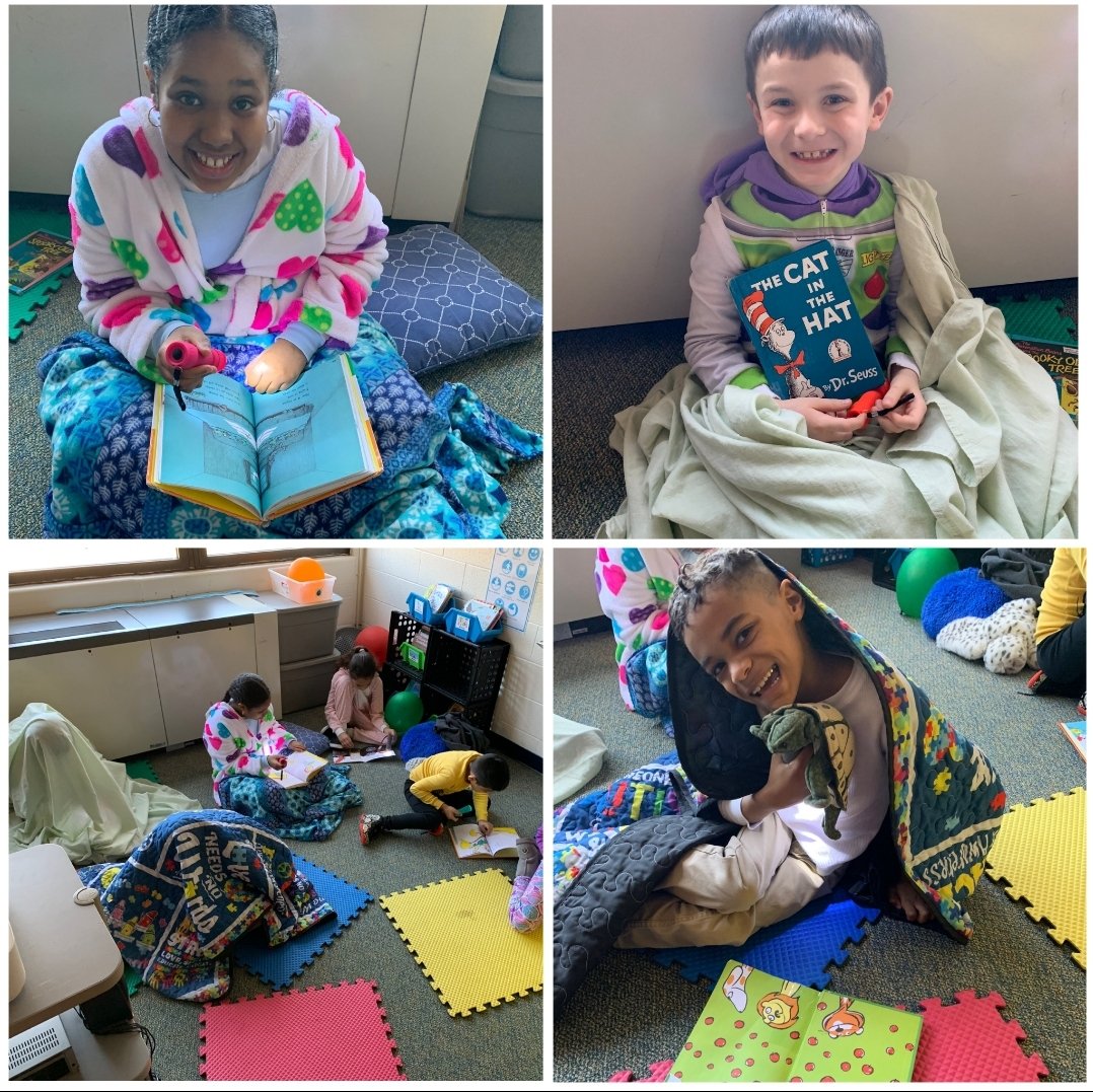 "Cozying up" with some good books!