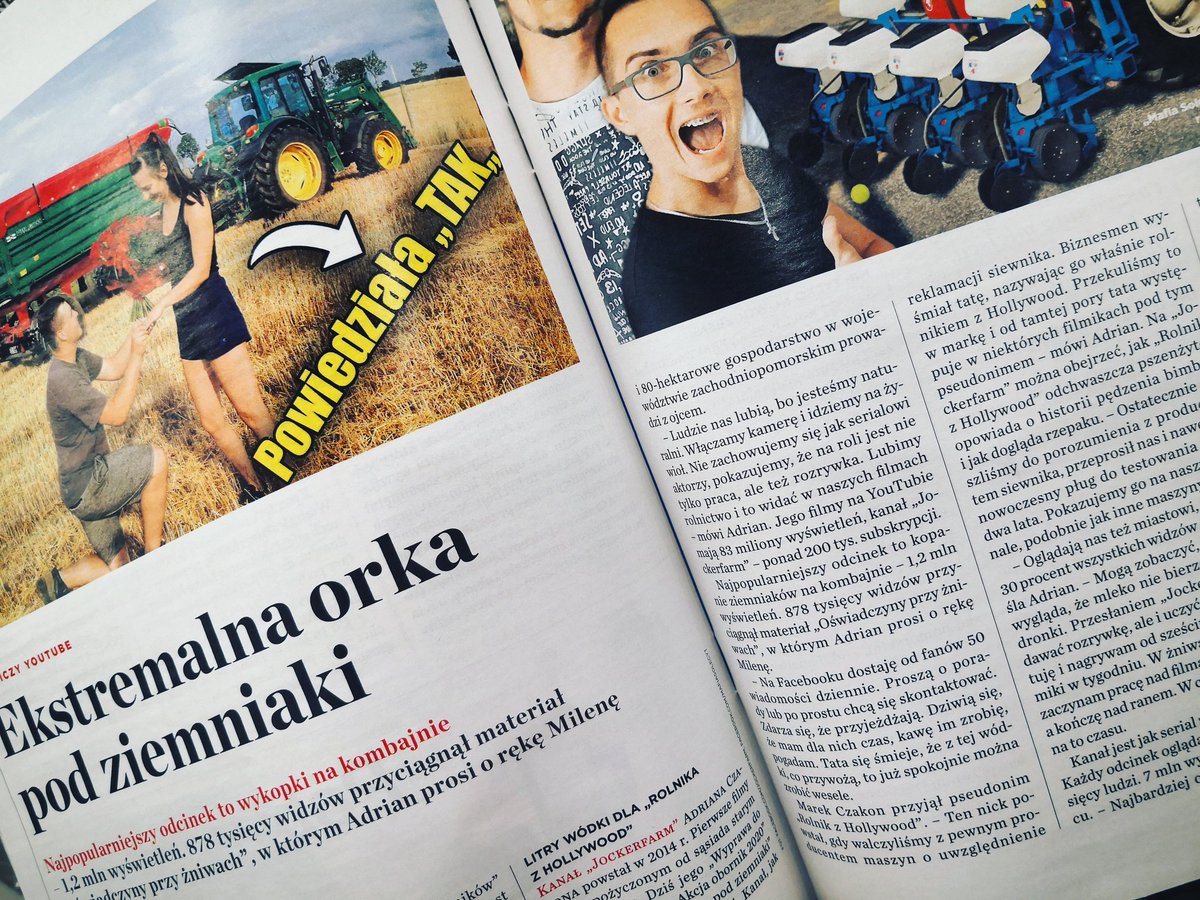 Meg_Urbaniak's tweet photo. @NewsweekPolska wziął pod lupę #agroYoutube. Nie chcę nic mówić, ale z redakcją rozmawialiśmy na #agroCon zatem inspiracja jest dla mnie oczywista 😁😅 #rolnictwo #influencer #agroinfluencer #jockerFarm #mafiasolec #bardowscy i kilka słów o #tractormania też 😎 https://t.co/5yTTZH1Xgh