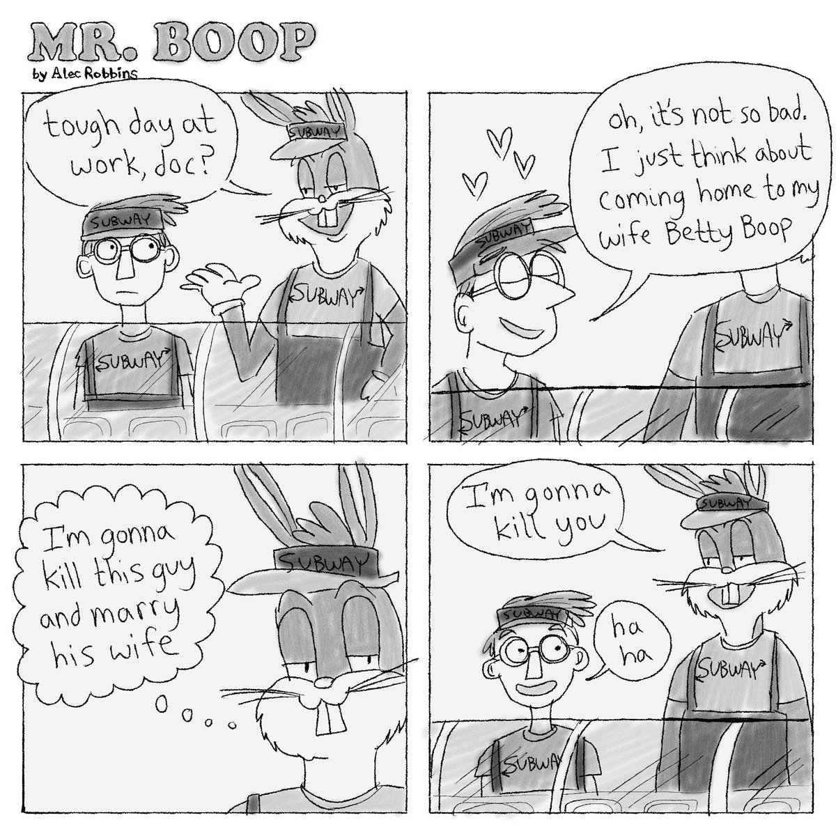 Mr. Boop goes to work