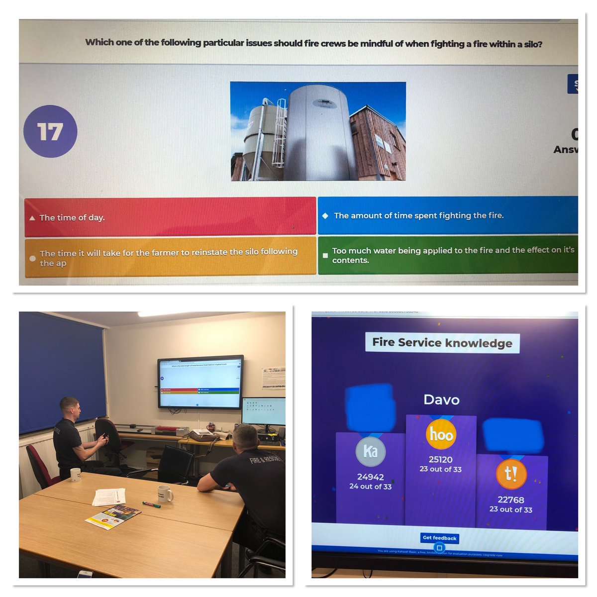 Quiz night for Red watch <a href="/borehamwoodfire/">Borehamwood Fire</a>. General knowledge, Railway, silo and LPG incidents covered tonight. Congratulations Dave on your win, loosers names covered to protect their identity...

@HWH_CFS <a href="/niff14019/">PeteMcNiff</a>
  @danno5764
  <a href="/hertsFRScontrol/">Herts Fire Control</a>  <a href="/davethomas0404/">david thomas</a>  
@GC_Bristow