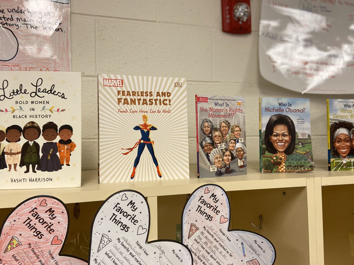 studentofedu's tweet photo. March is Women’s History Month. Love showing my scholars through books 📚, who runs the world 🌍💁🏽♀️💁🏼♀️💁🏾♀️💁🏻♀️💁🏿♀️ #womenshistorymonth #girlsrule #patriotsstem https://t.co/0e31Mr1lkr