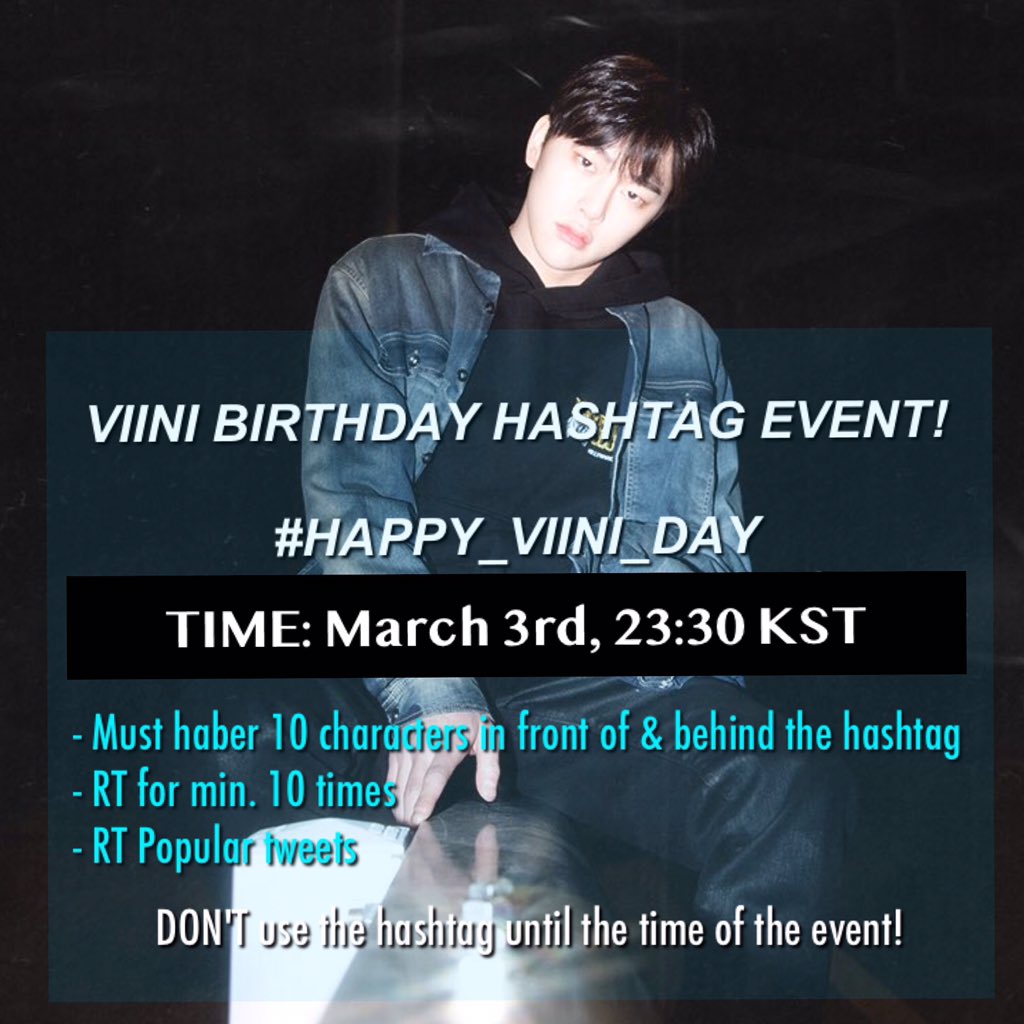 VIINIsupport's tweet photo. #VIINI's birthday is tomorrow! 

Fans around the world, please be united to wish Happy birthday to our talented boy #권현빈. He only deserves happiness &amp; love, especially in his day!

Help us trend!
#️⃣ HAPPY_VIINI_DAY 

🚨 March 3 at 11:30PM KST

Read for more information!👇 https://t.co/hRXkDFUTaT