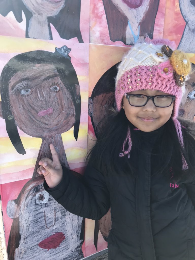 CBCJenny's tweet photo. Grade 1&amp;2 students from Colonel J. Fred Scott School in Whitehorn are local artists! Their self-portraits are featured on utility boxes in the community. And they’ll tell you all about it on @CBCHomestretch at 4:20 today! https://t.co/gK2vFmtxal