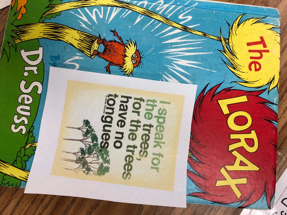 PattyFrancis15's tweet photo. Second grade came to my room and read to my first graders. My class discussed the book the Lorax  and did a writing activity about it@RSDRAMS@ringgoldsouth https://t.co/i2Vd9q91Gc