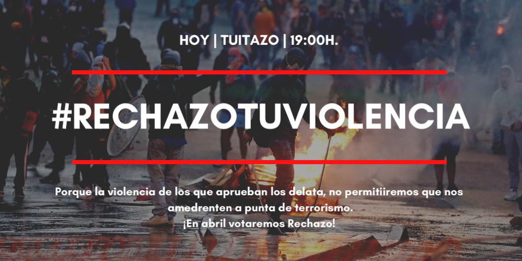 AndreaLory85's tweet photo. Porque ya se han sobrepasado todos los límites
#RechazoTuViolencia
#NOaLaAsambleaConstituyente
#RespetaMiDerechoDeVivirEnPaz #YoVotoRechazo https://t.co/b1Nn1yYldE