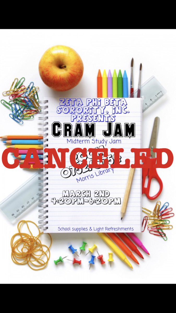 MuDelta1920's tweet image. Our “Cram Jam” is cancelled 😕 Sorry for any inconveniences this may cause you! We still hope everyone excels their mid-term exams 🤓💙