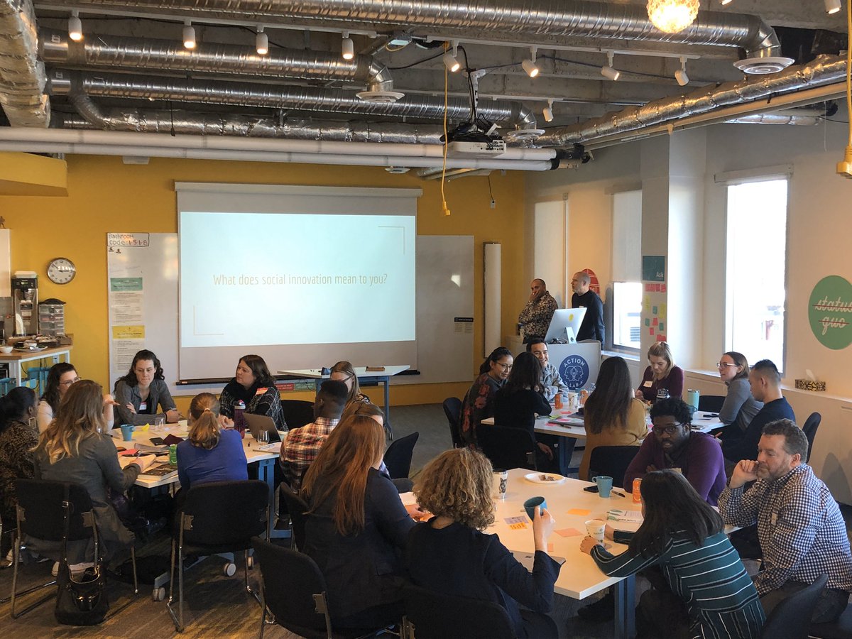 FlourishAlberta's tweet image. Kicking off our Community Catalyst Program here in Edmonton at @skillssociety! 
.
#actionlabyeg #socinn #communitycatalystprogram