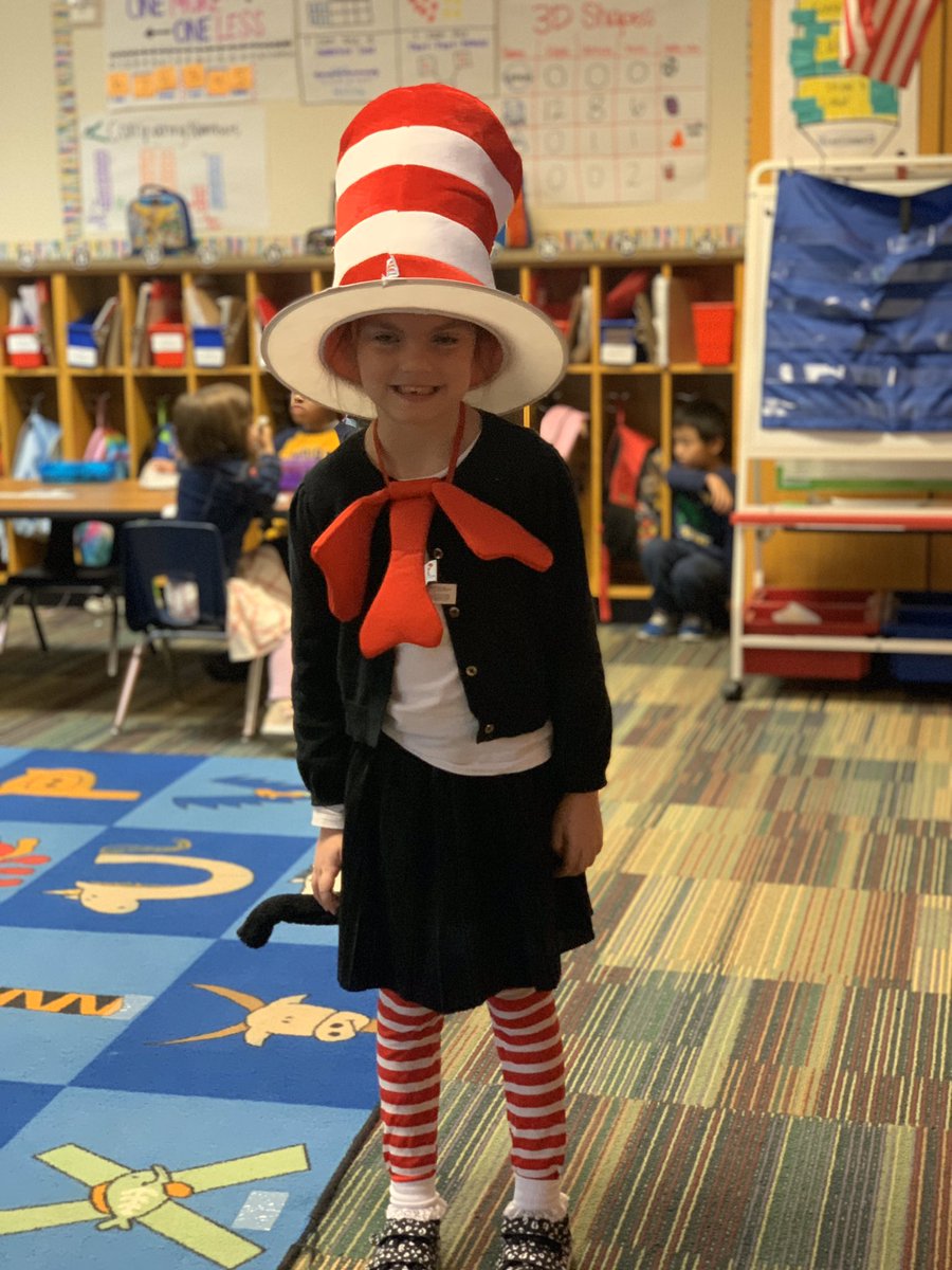 MrsSnodgrassCCE's tweet photo. Dr. Seuss’ week is upon us! Some of students enjoyed dressing up as their favorite characters today! @CastlemanCreek Can’t wait to see what kind of crazy hats we will wear tomorrow! https://t.co/iHmJZiIb5n