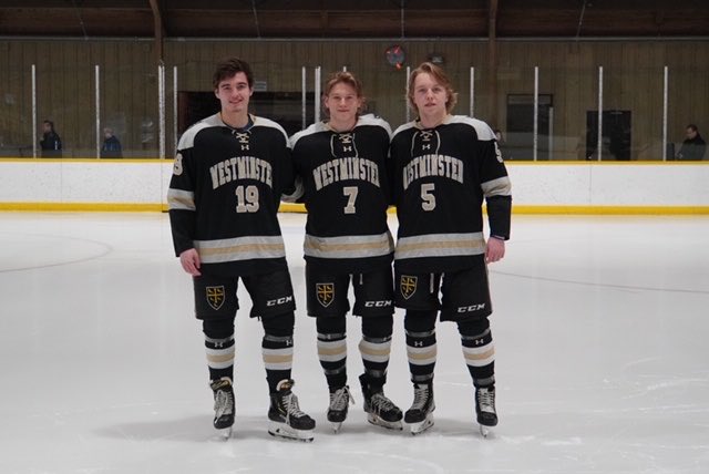 Our 3 Capt.’s have worn Black &amp; Gold together for 4 yrs: 1 Founder’s League ‘ship, 2 Elite 8’s, 100 games, 150 points, All-Founders, All Flood-Marr.
Thank You boys 🐦🏒🧠
Monroe-<a href="/EphSports/">Williams College Ephs</a> 
Pineault-<a href="/HCrossMHockey/">Holy Cross M. Hockey</a> 
Blanchard-<a href="/TCBantamsHockey/">Trinity Men's Hockey</a> 
<a href="/NZPrepHockey/">NZPrepHockey</a> 
<a href="/USHRhockey/">USHR</a> 
<a href="/NEPSAC/">NEPSAC ®</a>