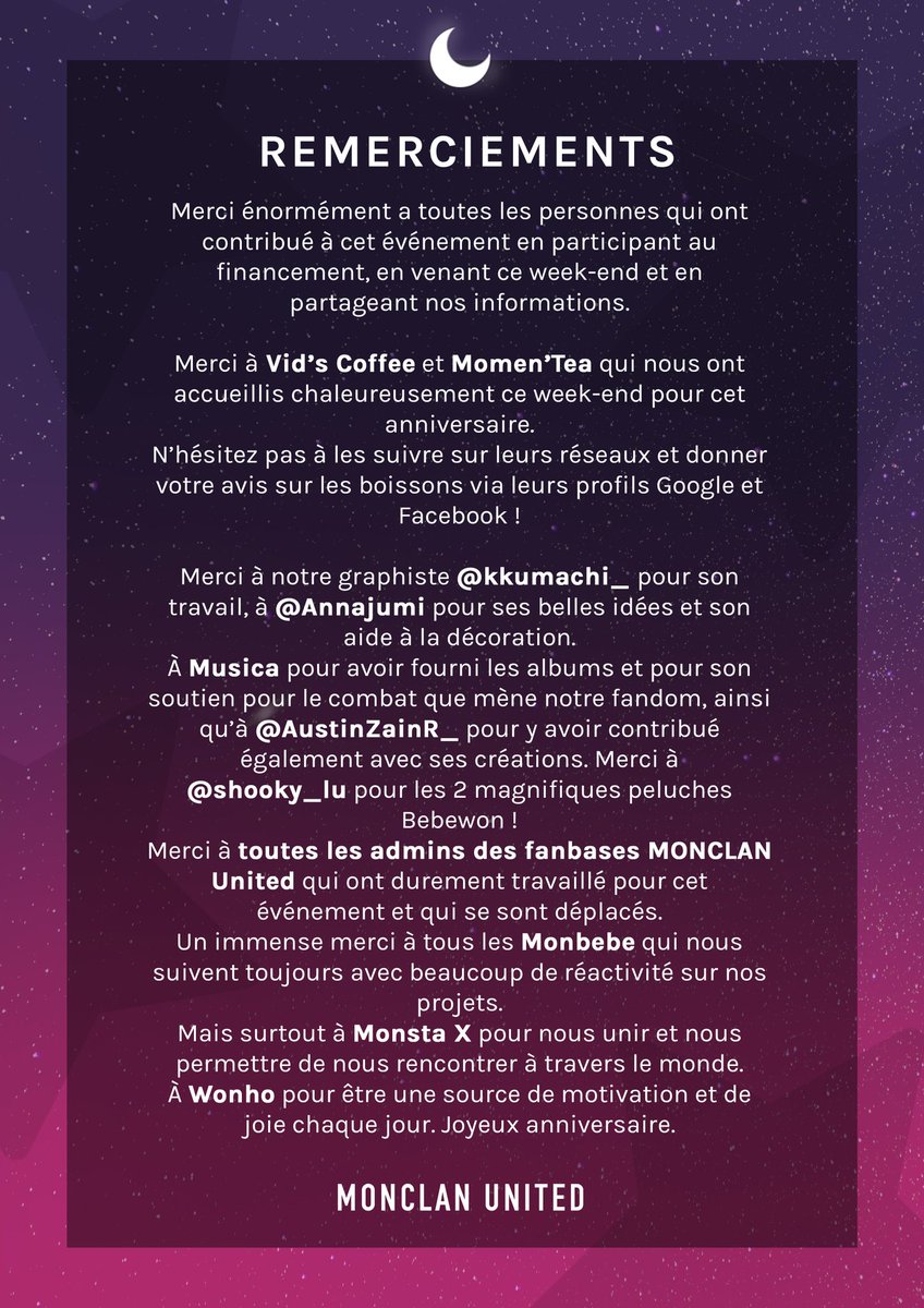 Wonho_France's tweet photo. Le roi de notre univers. 👑
Un tout dernier post pour clôturer cet événement qui on l'espère vous a autant plu qu'à nous! Lisez nos feedbacks et s'il vous plaît répondez à ce questionnaire pour qu'on ait les vôtre.🙏🏻💛
➡️https://t.co/RztRapMDqC
#RoiDeMonUnivers
#HappyWONHODay https://t.co/yG9jPHoQ8u