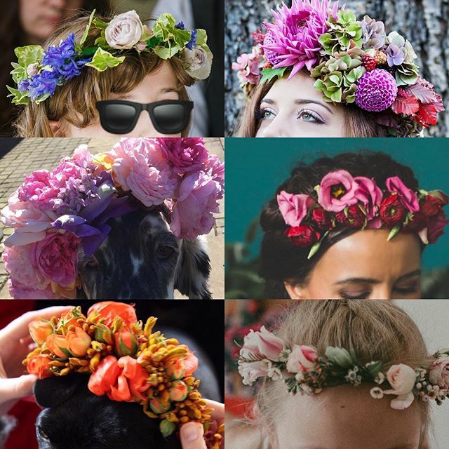 Who doesn’t love a floral crown?! Just a few of <a href="/sprigsandstems/">Sprigs & Stems</a> creations #sprigsandstems ift.tt/32HDqC8