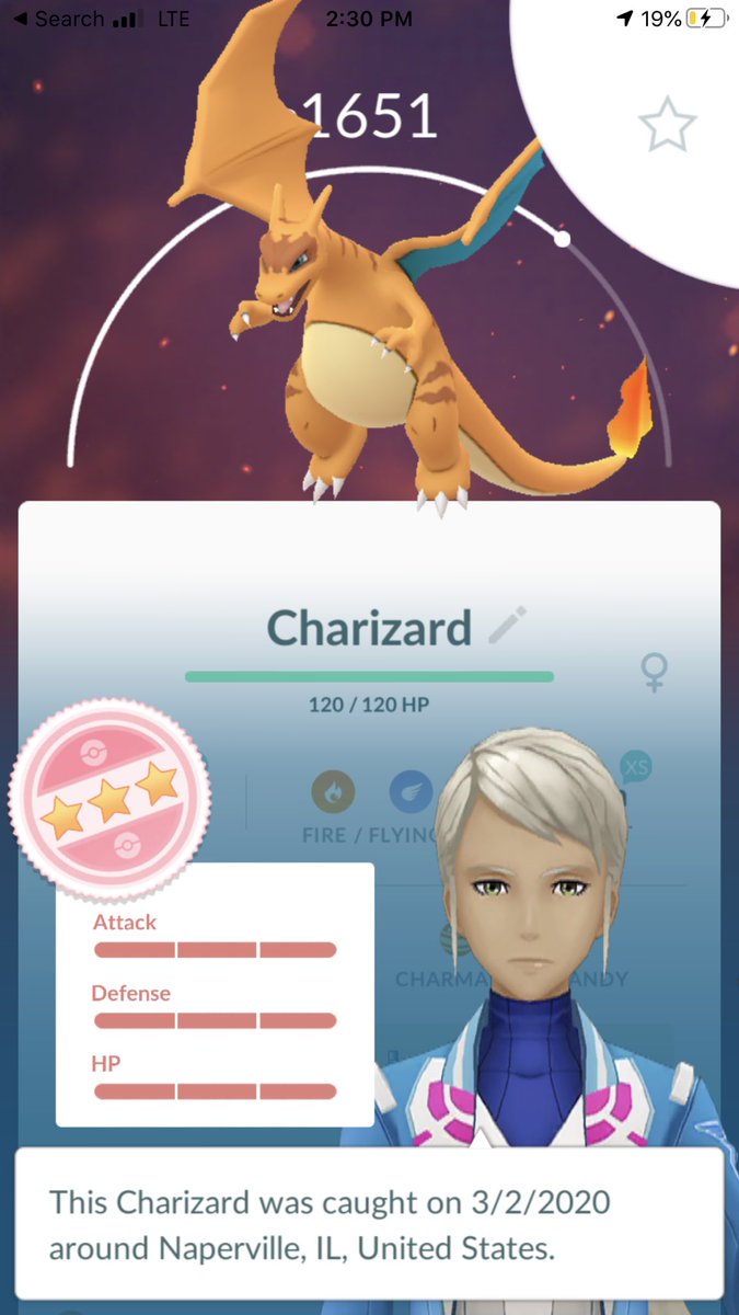 JRskatr's tweet photo. Last Clone raid! 💯 #Hundo #PokemonGoClone #CloneCharizard #Charizard #PokemonGo https://t.co/ELpj9BhX8Q