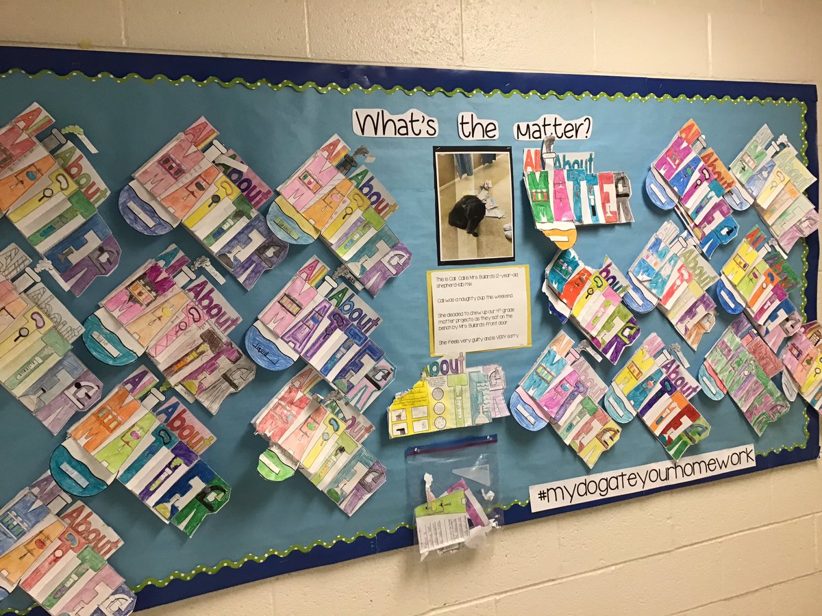 Matter, matter, everywhere!  #mydogateyourhomework <a href="/CBGaymanES/">George G. Gayman Elementary</a>