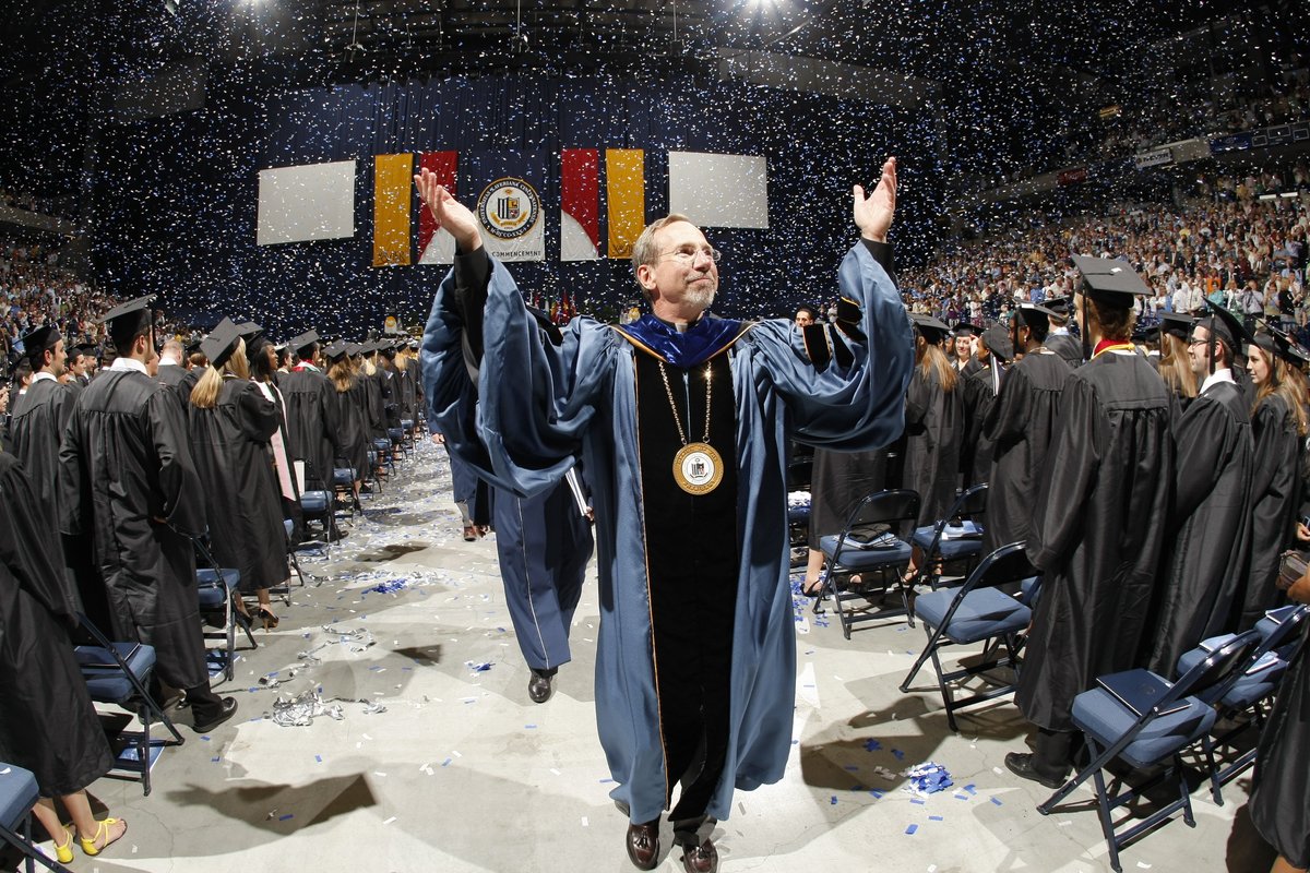 XavierU's tweet photo. The longest-serving president in Xavier history announced his retirement on Monday afternoon at Cintas Center. 

Take a look back at Fr. Graham's tenure in pictures.

More: https://t.co/5e9Y93Xs2d https://t.co/Dl5cZrwa6s