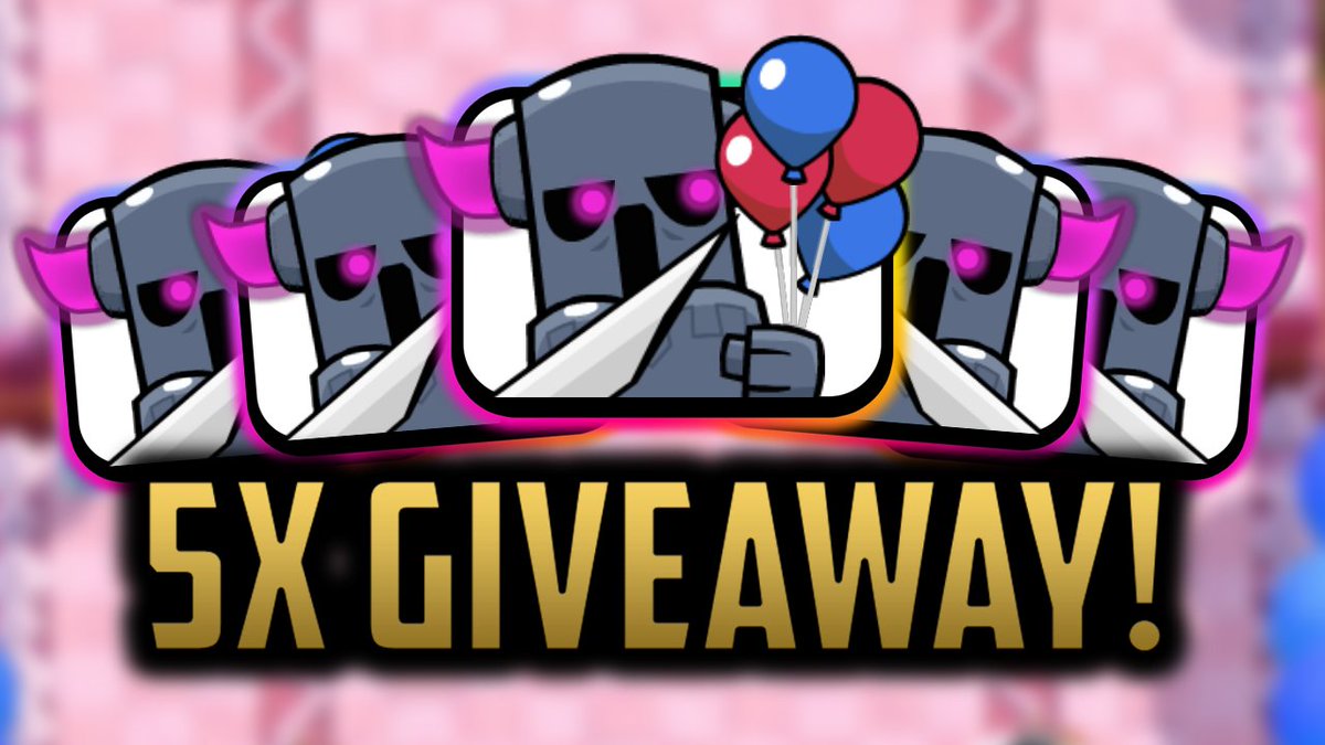 🎉 GIVING AWAY 5x EXCLUSIVE PEKKA EMOTES 🎉

-Like and Retweet to enter
-Make sure you follow me (so I can DM you 😄)

Winners DMd in 12hrs!