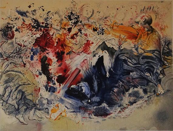 Salvador Dali, Lithograph on watermarked paper by Marie