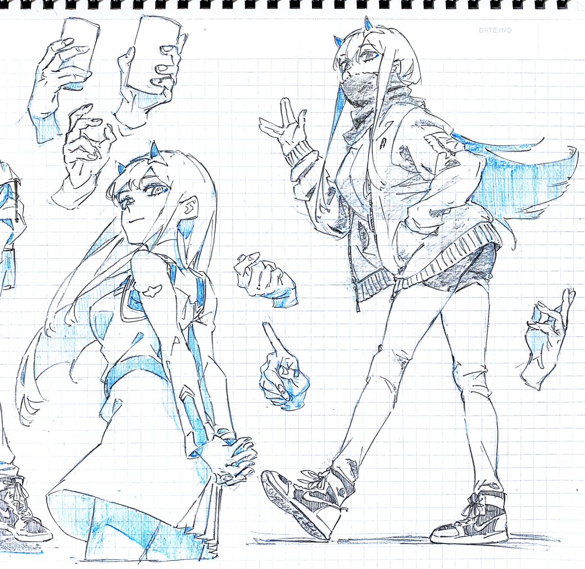 002が上手くなりたい در توییتر ゼロツースケッチ 私服ゼロツーリベンジ ダリフラ ゼロツー