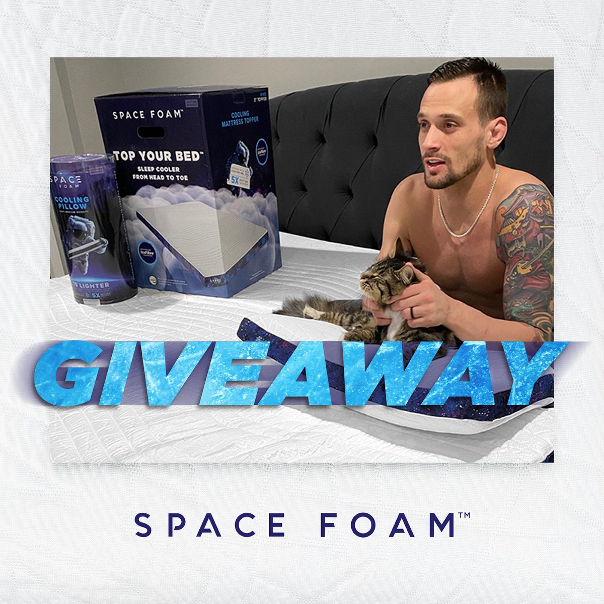 SPACEFOAM's tweet image. Head to our Instagram account and check out today’s post for info about entering our Giveaway! #SpaceFoamSleep #GiveawayAlert #Giveaway #MMA #UFC