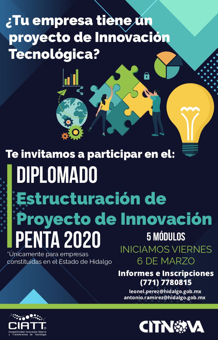 CITNOVA's tweet photo. 🔴Recuerden que tienen hasta el *miércoles 4 de marzo* para  enviar proyectos para participar en diplomado:
"Estructuración de proyecto de innovación"🔴
El objetivo es elaborar una propuesta sólida que pueda participar en el Programa Estratégico Nacional de Tecnología Abierta.💡 https://t.co/zoQMgj2YEn