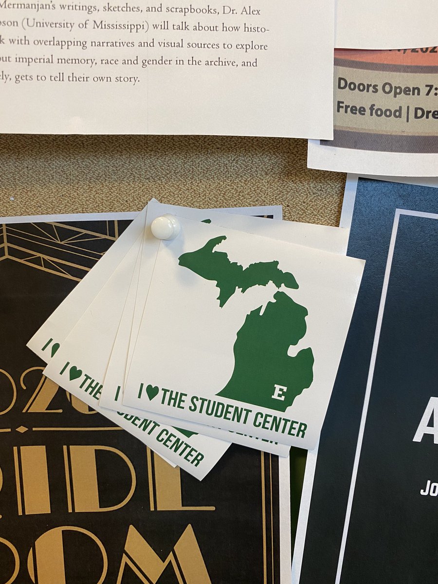 Find me in the Student Center! 😍 #FreeStickers #EMUSocialites #CampusKindness #TRUEMU