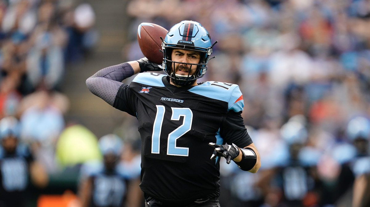 UFLRenegades's tweet image. QB Landry Jones underwent an MRI Monday. Results revealed a reaggravation of his knee injury that was suffered in training camp in January. Recovery is expected to be at least two weeks.

STORY: bit.ly/LandryUpdate
