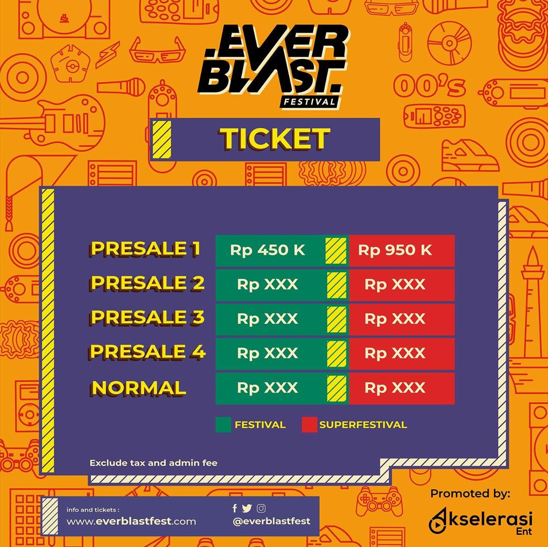 perihalevent's tweet photo. Buat yang udah ga sabar nonton #EverblastFest jangan lupa penjualan tiket akan dibuka mulai hari Kamis, 5 Maret 2020 jam 14.00 . .
Jangan sampe keabisan coy! Jangan lupa slide buat tau harganya! .
.
Yang nanya apa bedanya festival sama superfest geseer slide 3 coy
@everblastfest https://t.co/iIAL3kBMLe