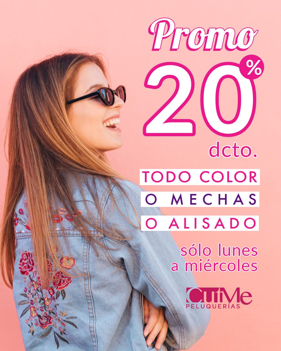 CutMePeluqueria's tweet image. Queridas #CutMeLovers 😍 programen sus agendas para marzo y exijan esta #SUPERPROMO

✨ 20% dcto. en Todo Color o Mechas o Alisado
Sólo lunes a miércoles en locales #CutMe

✨ Agenda tu cita o solicita asesoría por inbox
