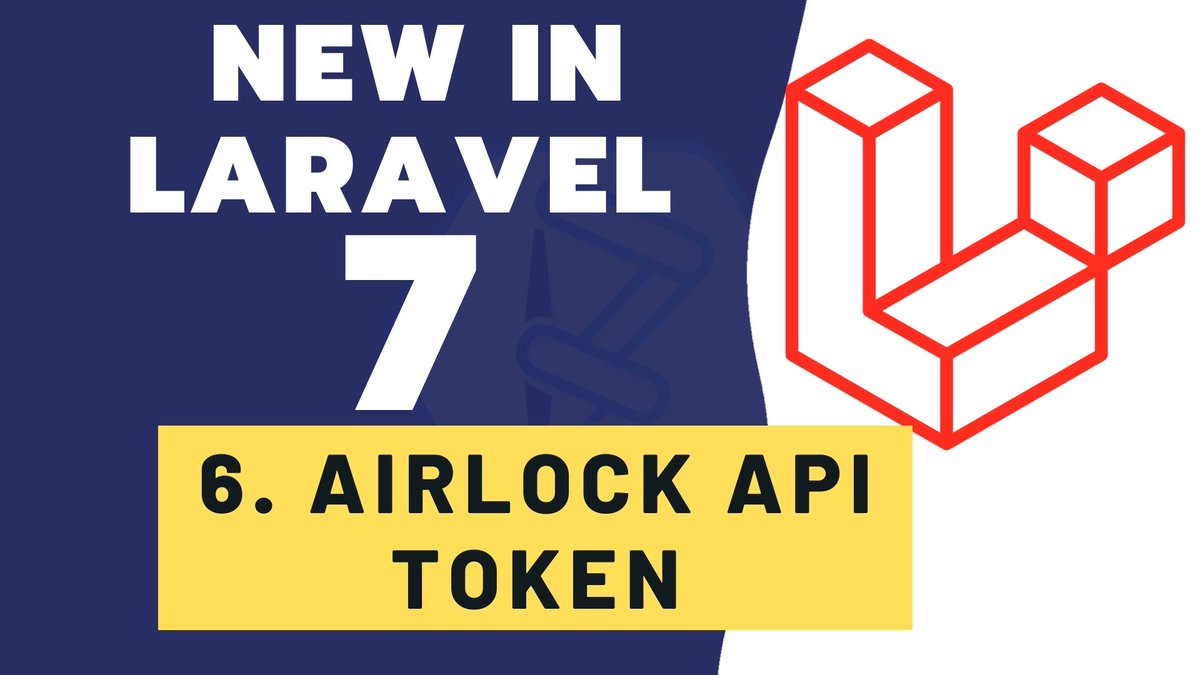 bitfumes's tweet image. 🥳 Airlock API Token Authentication 
What’s new in #Laravel7 🤩 

youtu.be/LCDTocjcBPI

@laravelphp
@LaraconIN

#laraveldeveloper #php #100daysofcode #programming #coding #webdeveloper #programmer #coder #webdev #backend #frontend #laravel #airlock