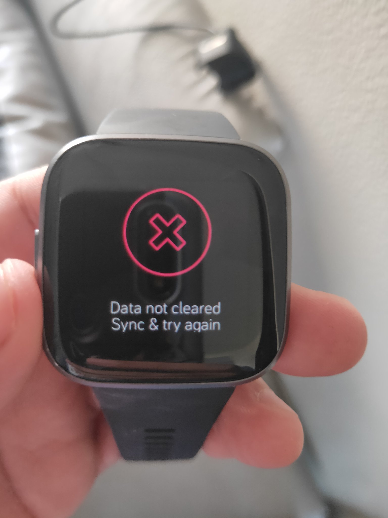 reset fitbit versa lite data not cleared