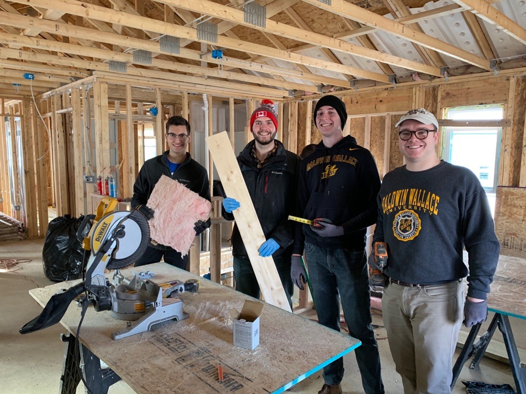 Last weekend, Brother Brandon Zlotnik led a service trip with Baldwin Wallace's chapter of Habitat for Humanity. Alongside him were his brothers as well as a few sisters of <a href="/BWUAlphaGam/">Alpha Gamma Delta BWU</a>. We're so proud of you all!