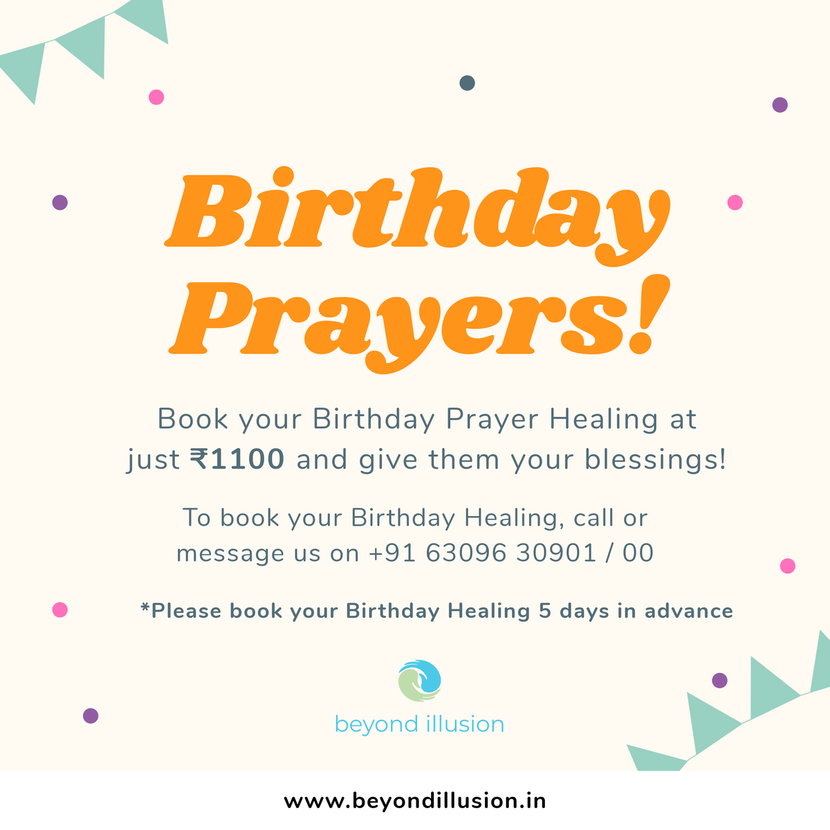 Beyondillusion1's tweet photo. Birthday Prayer Healings!!! 

Send your Healing energies, love and angel hugs as birthday wishes to your family, friends and loved ones @ ₹1100/- only.

Book your Birthday Healing at least 5 days prior the date.

Love and Light. https://t.co/GEJfyFbmnI