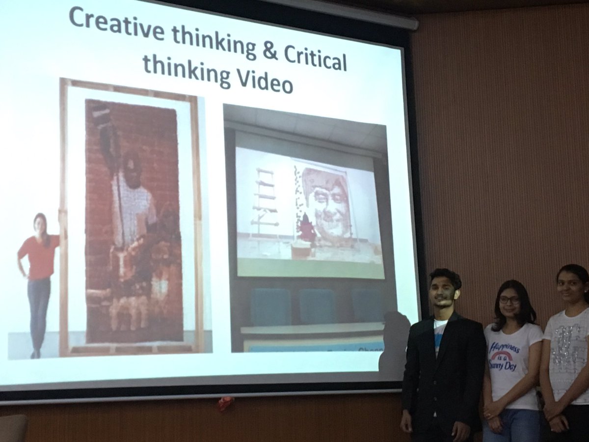 YoSwaroop's tweet photo. . @redhongyi my students are incredibly inspired by your work. Thanks for making #creativethinking easy to teach! Imagine teaching future #socialworkers & #HR professionals using #ART as an example. #innovativeclassroom @dswspuvvnguj https://t.co/lZ3BPIniWm
