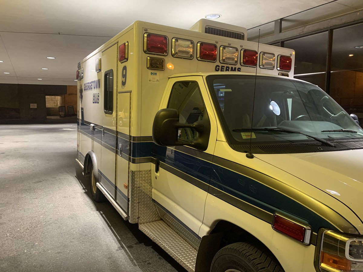 JonEMTP's tweet photo. My own conference #FoMo for @NCEMSF: Saw a @GeorgetownEMS crew the other night, showed that not every NCEMSF life member is a doctor, some of us still work on ambulances ;). And we all love @benabo https://t.co/Qn9YAKicxj